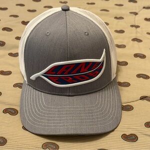 NWoT Lane Frost Gray and White trucker SnapBack Cap